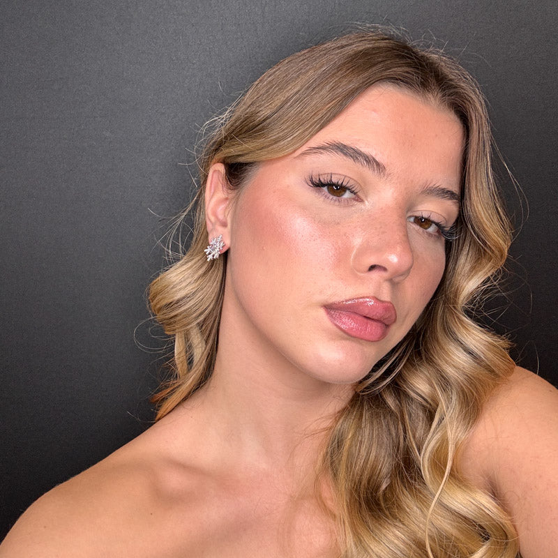 Palestro Milano Orecchini Fiocco di neve brillante