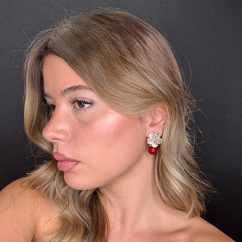 Palestro Milano Orecchini Fiocco di Neve perla