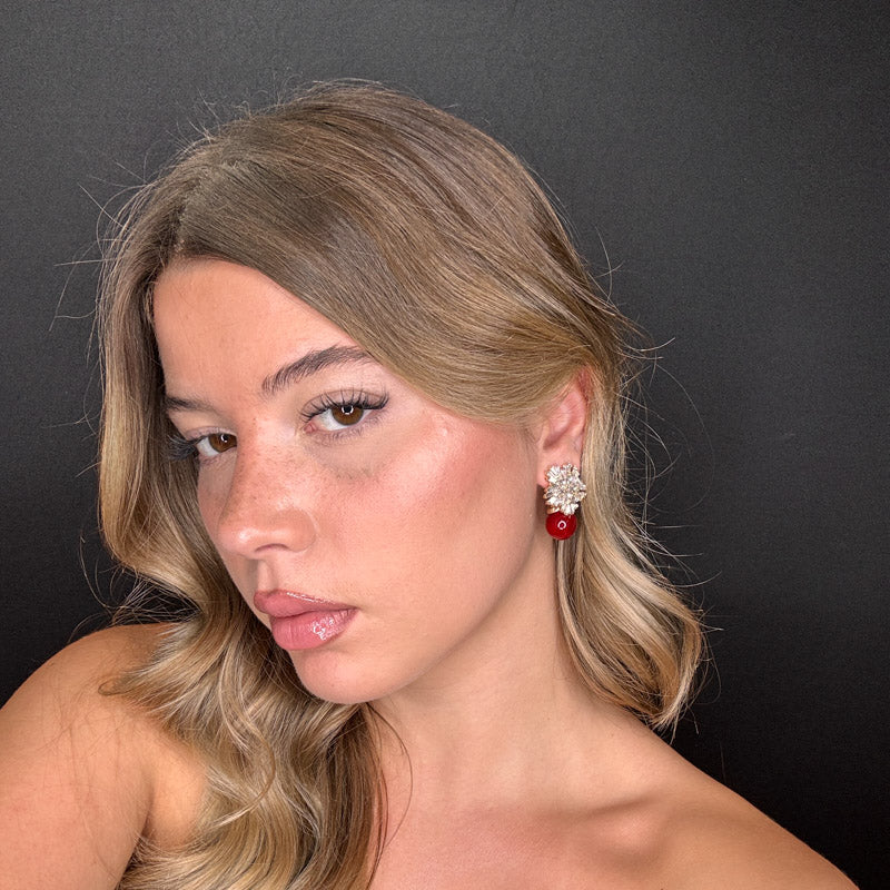 Palestro Milano Orecchini Fiocco di Neve perla