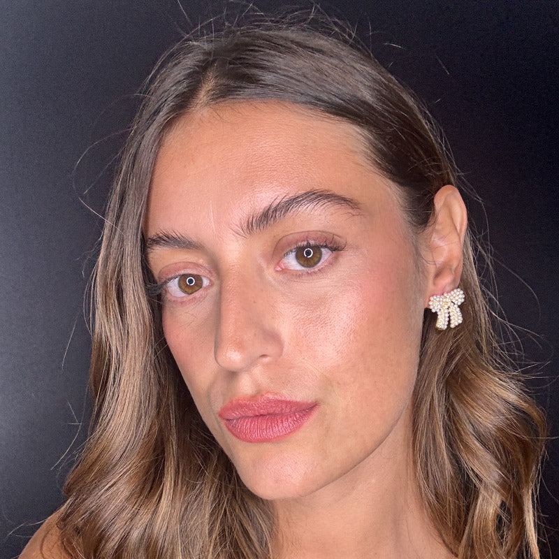 Palestro Milano Orecchini Fiocco di Perline