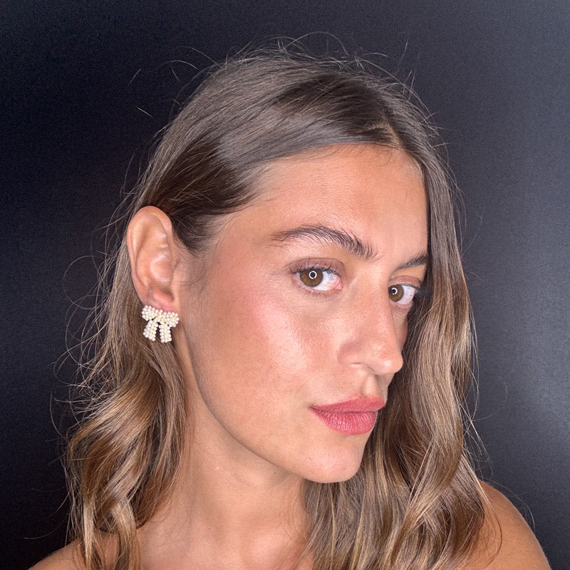 Palestro Milano Orecchini Fiocco di Perline