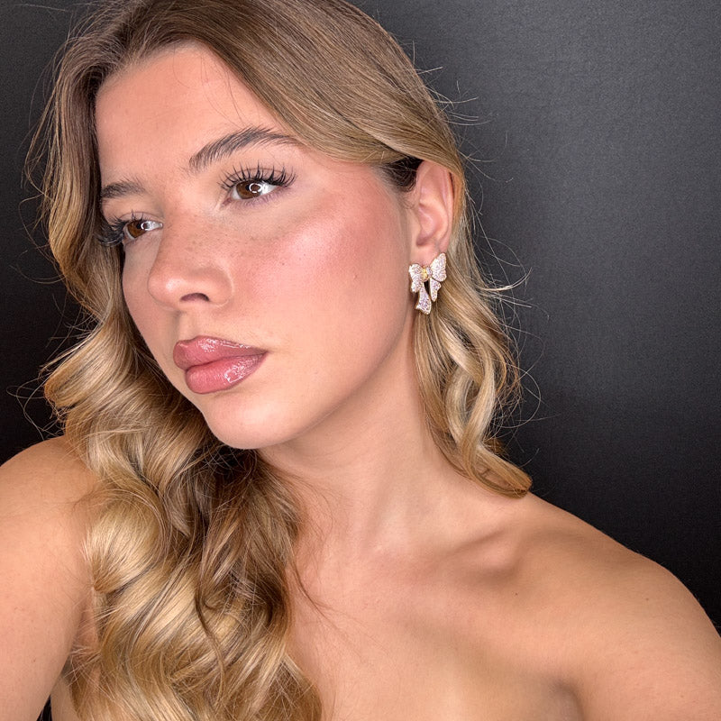 Palestro Milano Orecchini Fiocco di Zirconi