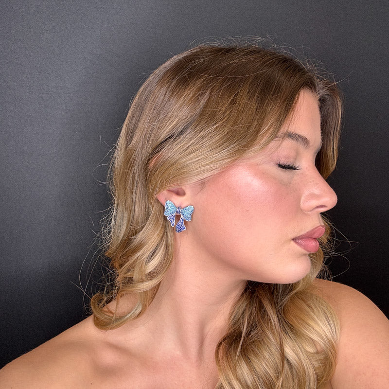 Palestro Milano Orecchini Fiocco di Zirconi