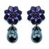 Palestro Milano Orecchini Fiore Viola Fiore di cristalli con perla