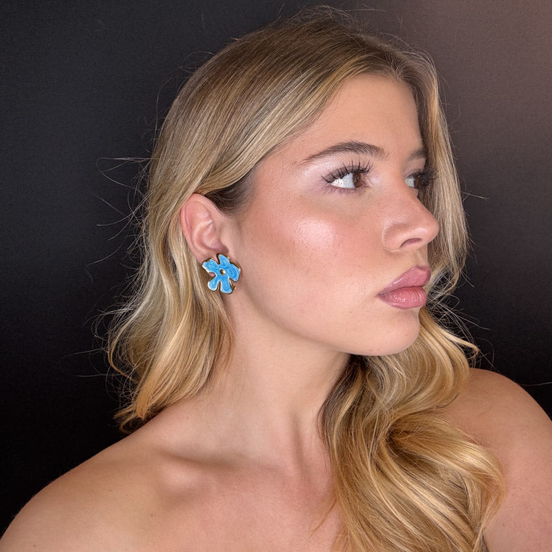 Palestro Milano Orecchini Fiorellini astratti