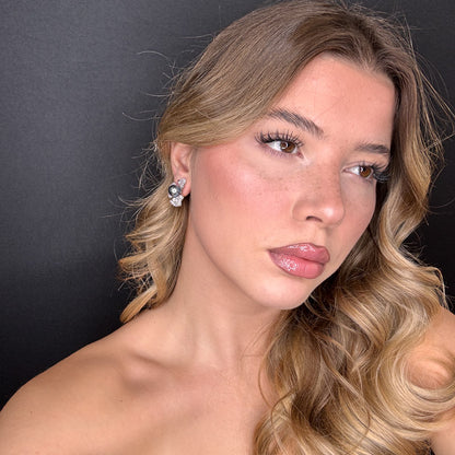 Palestro Milano Orecchini Fiorellini con perla big