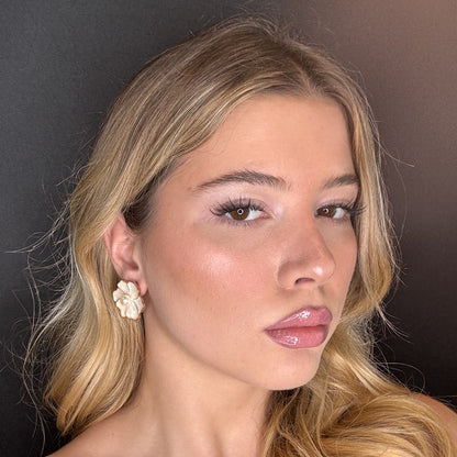 Palestro Milano Orecchini Fiorellini Smaltati con Perlina