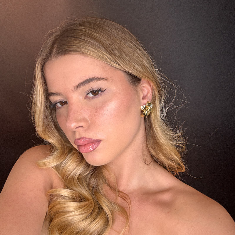 Palestro Milano Orecchini Fiori Dorati