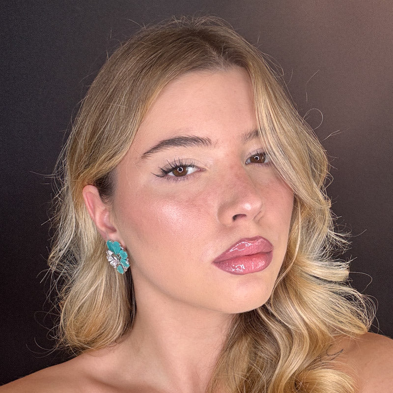 Palestro Milano Orecchini Flora di Vetro