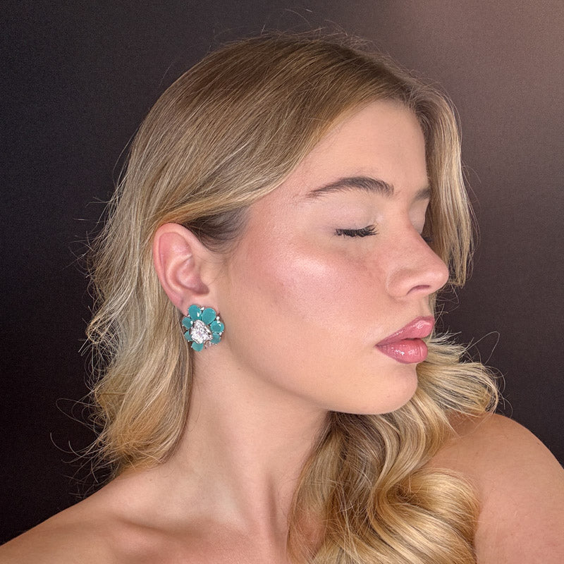 Palestro Milano Orecchini Flora di Vetro