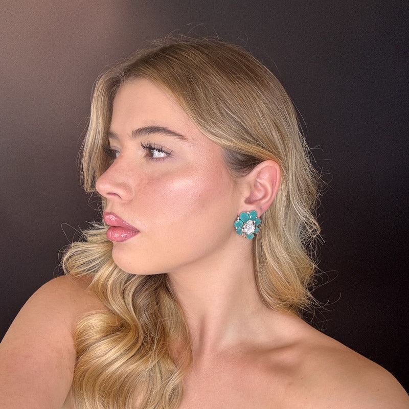 Palestro Milano Orecchini Flora di Vetro