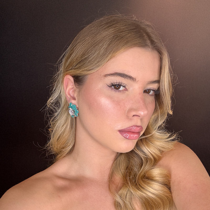 Palestro Milano Orecchini Flora di Vetro