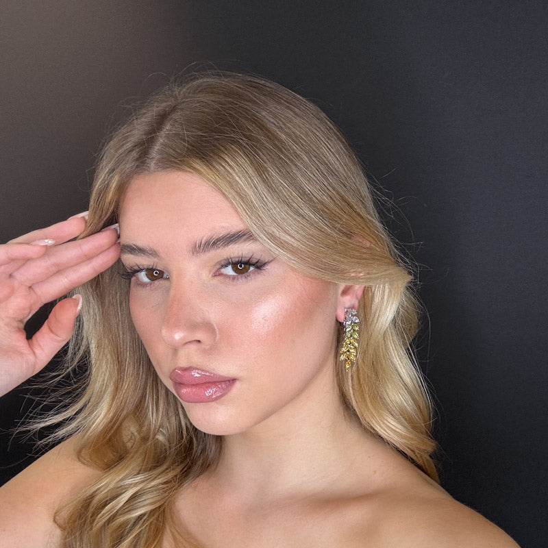 Palestro Milano Orecchini Foglioline sfumate