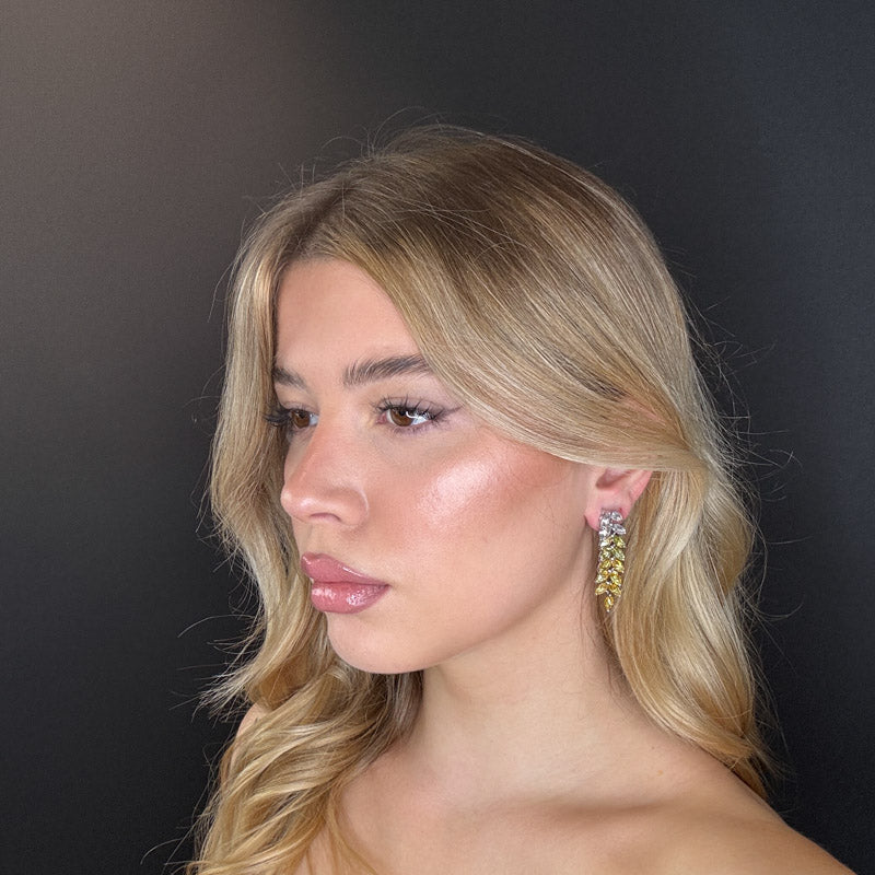 Palestro Milano Orecchini Foglioline sfumate