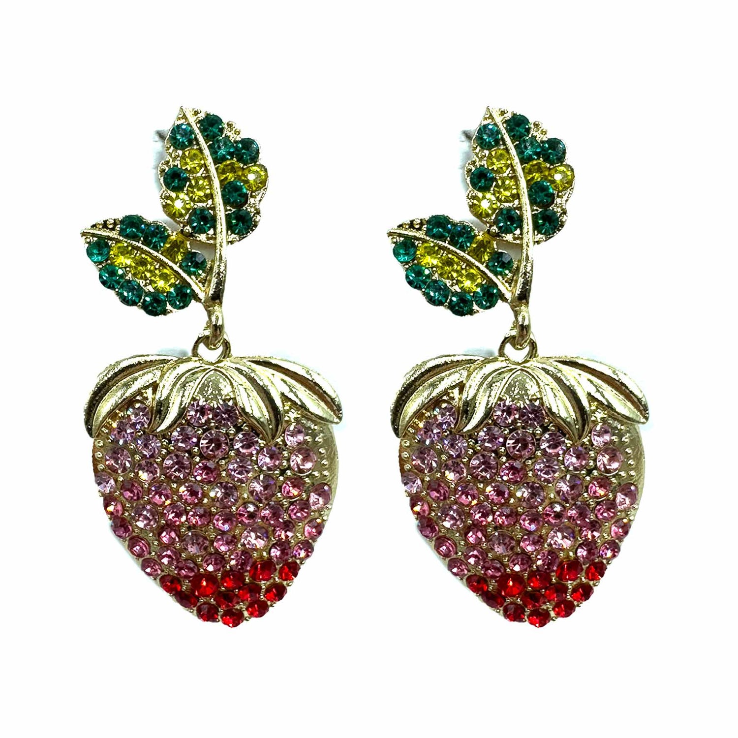 Palestro Milano Orecchini Fragole di bosco di zirconi