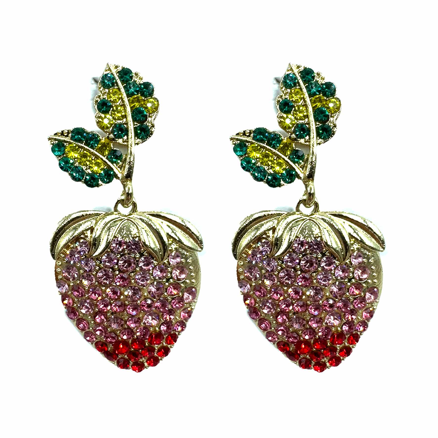 Palestro Milano Orecchini Fragole di bosco di zirconi