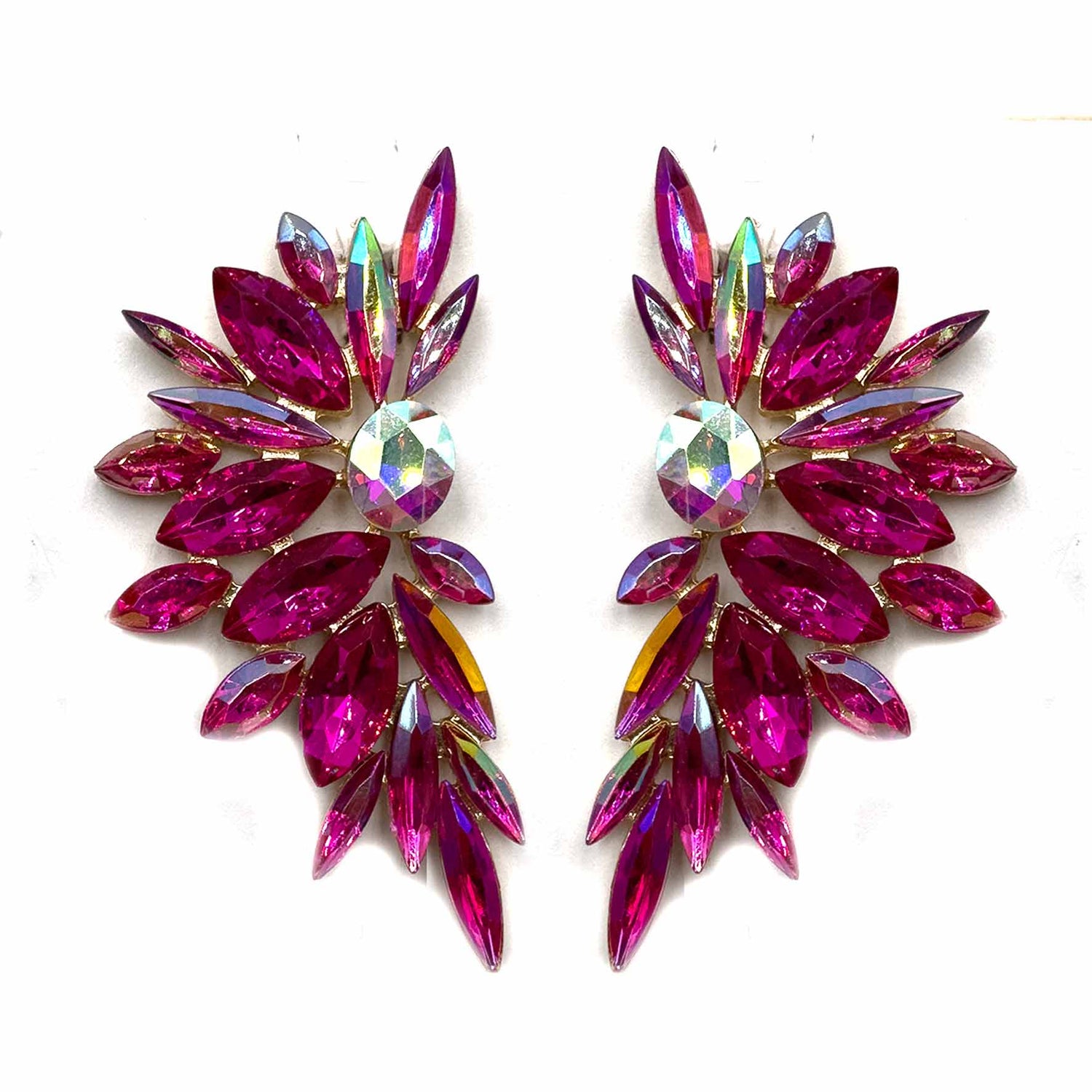 Palestro Milano Orecchini Fucsia Ali d&