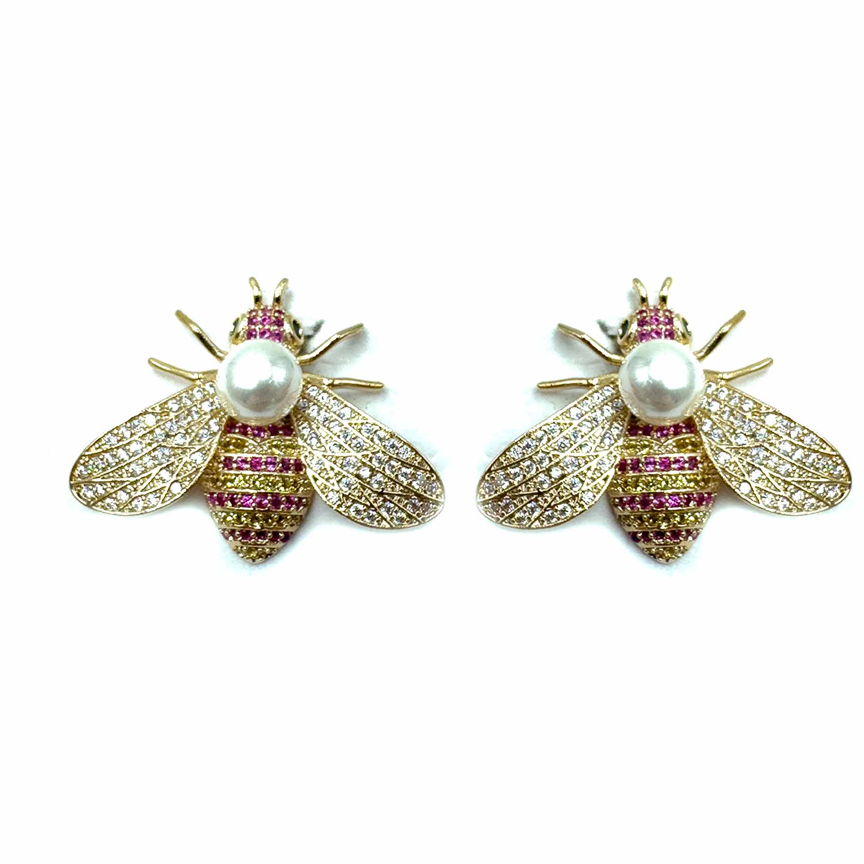 Palestro Milano Orecchini Fucsia Apina di pavè