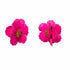 Palestro Milano Orecchini Fucsia Fiorellini tridimensionali
