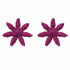 Palestro Milano Orecchini Fucsia Fiori di zirconi