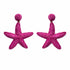Palestro Milano Orecchini Fucsia Stelle di mare rafia