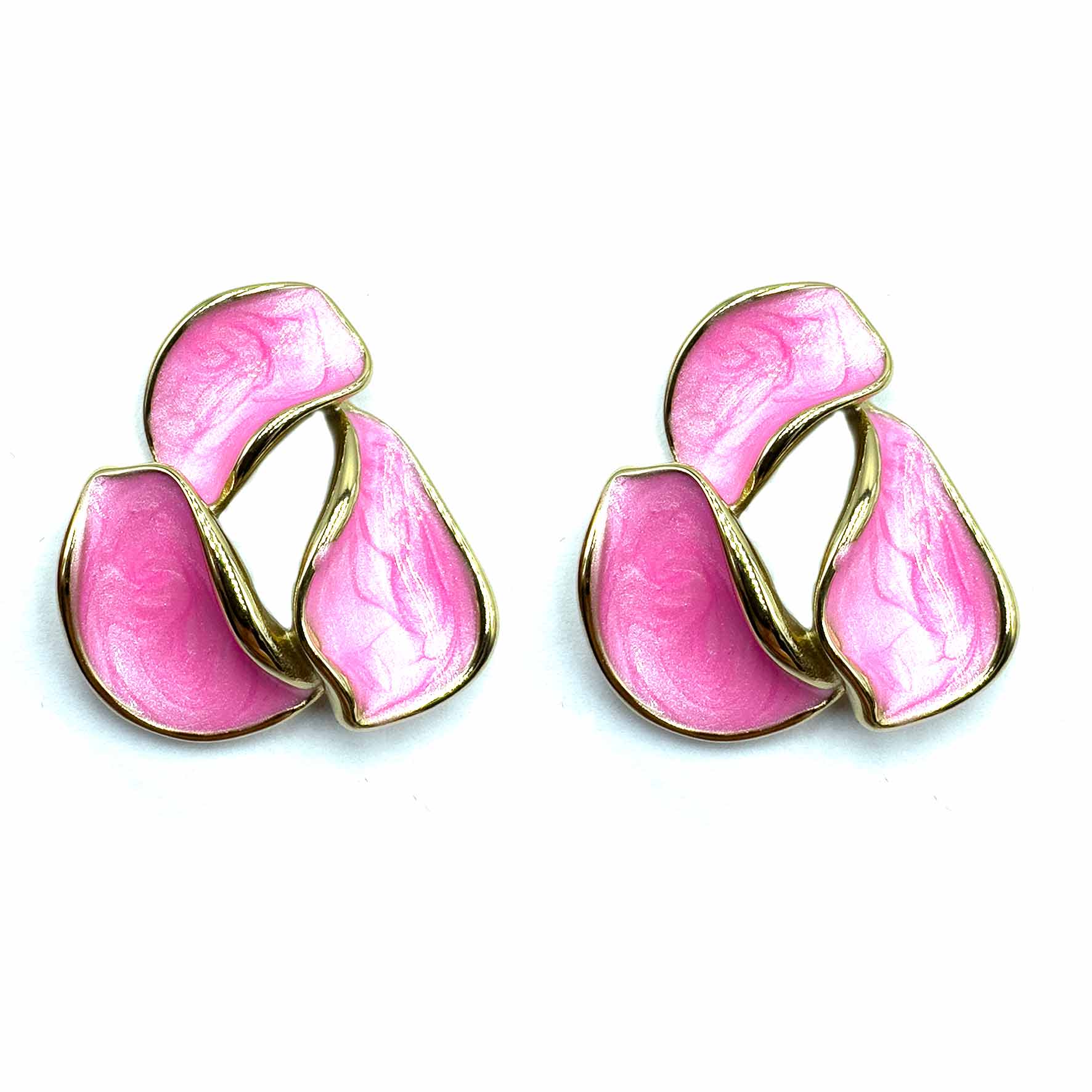 Palestro Milano Orecchini Fucsia Triangoli colorati - ex demo