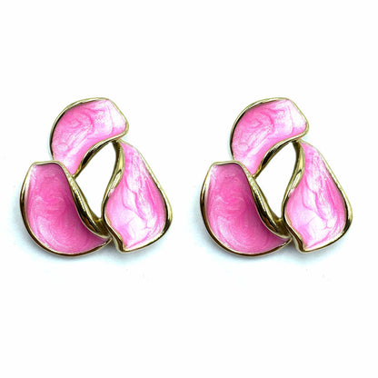 Palestro Milano Orecchini Fucsia Triangoli colorati - ex demo