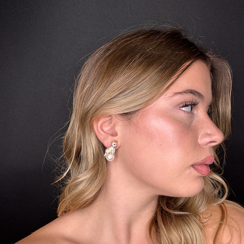 Palestro Milano Orecchini Gattino su Perla