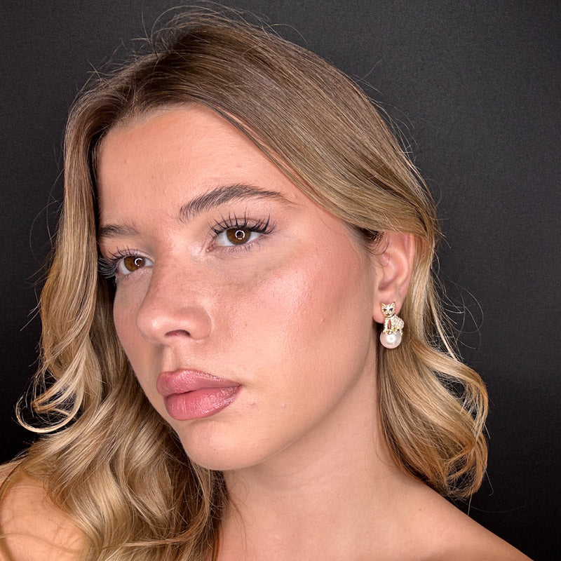 Palestro Milano Orecchini Gattino su Perla