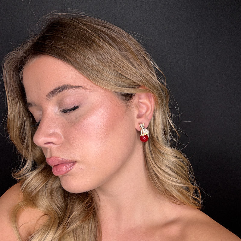 Palestro Milano Orecchini Gattino su Perla