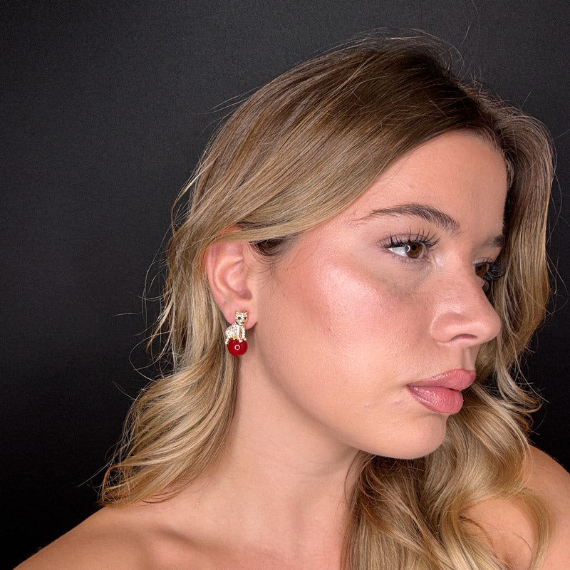 Palestro Milano Orecchini Gattino su Perla