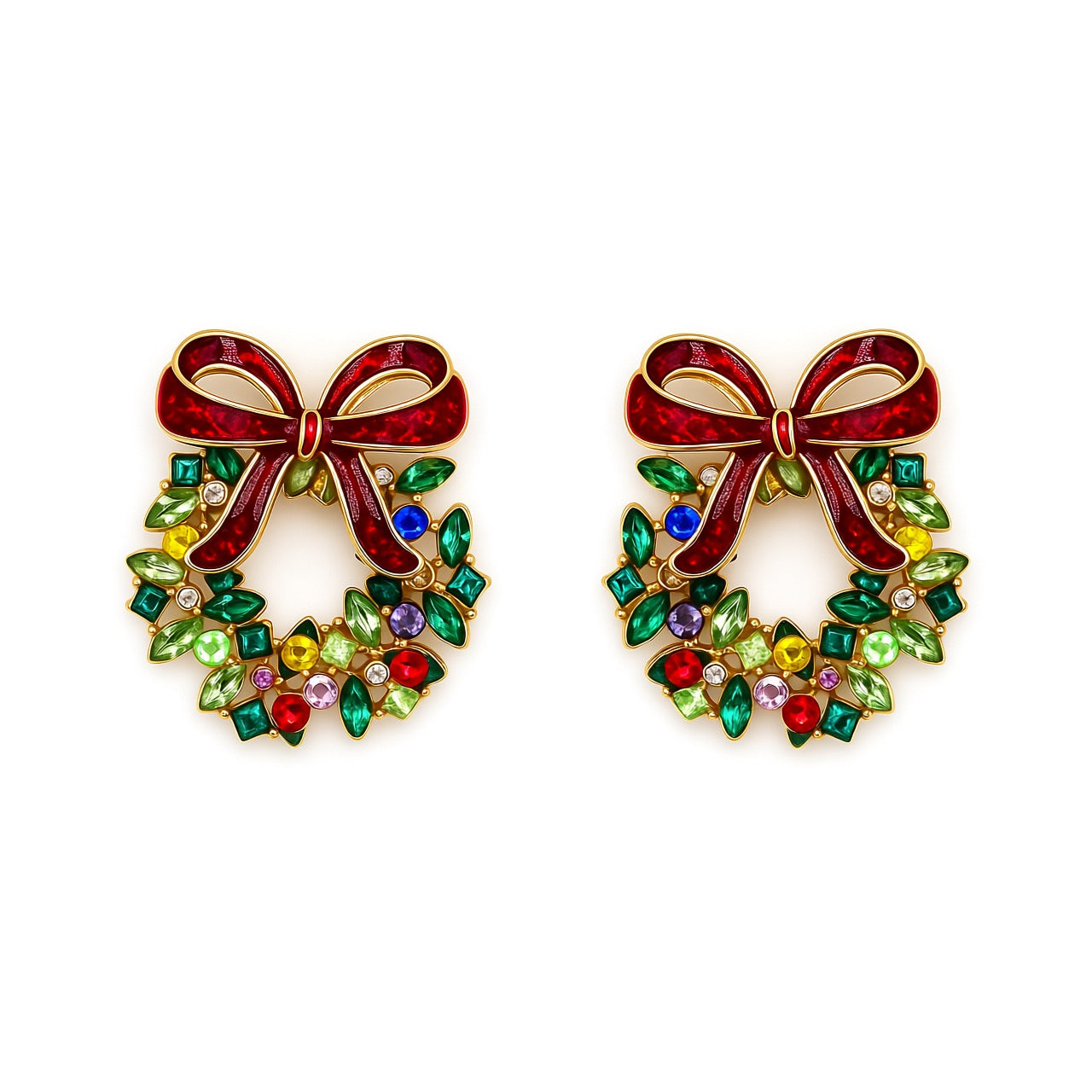 Palestro Milano Orecchini Ghirlanda con fiocco