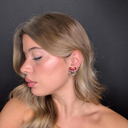 Palestro Milano Orecchini Ghirlanda con fiocco