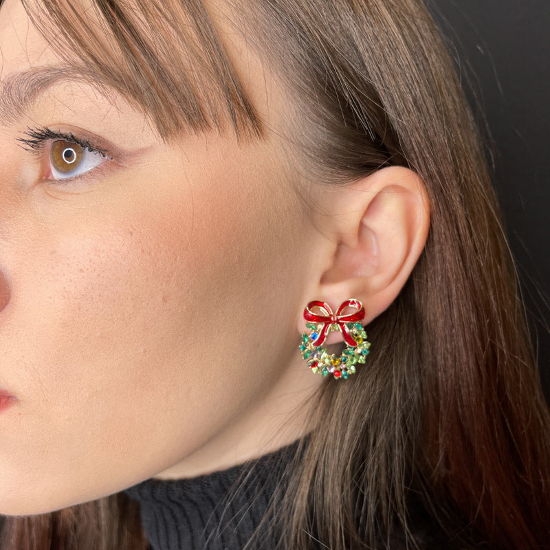 Palestro Milano Orecchini Ghirlanda con fiocco