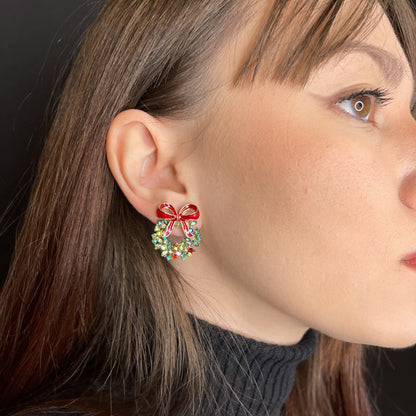 Palestro Milano Orecchini Ghirlanda con fiocco