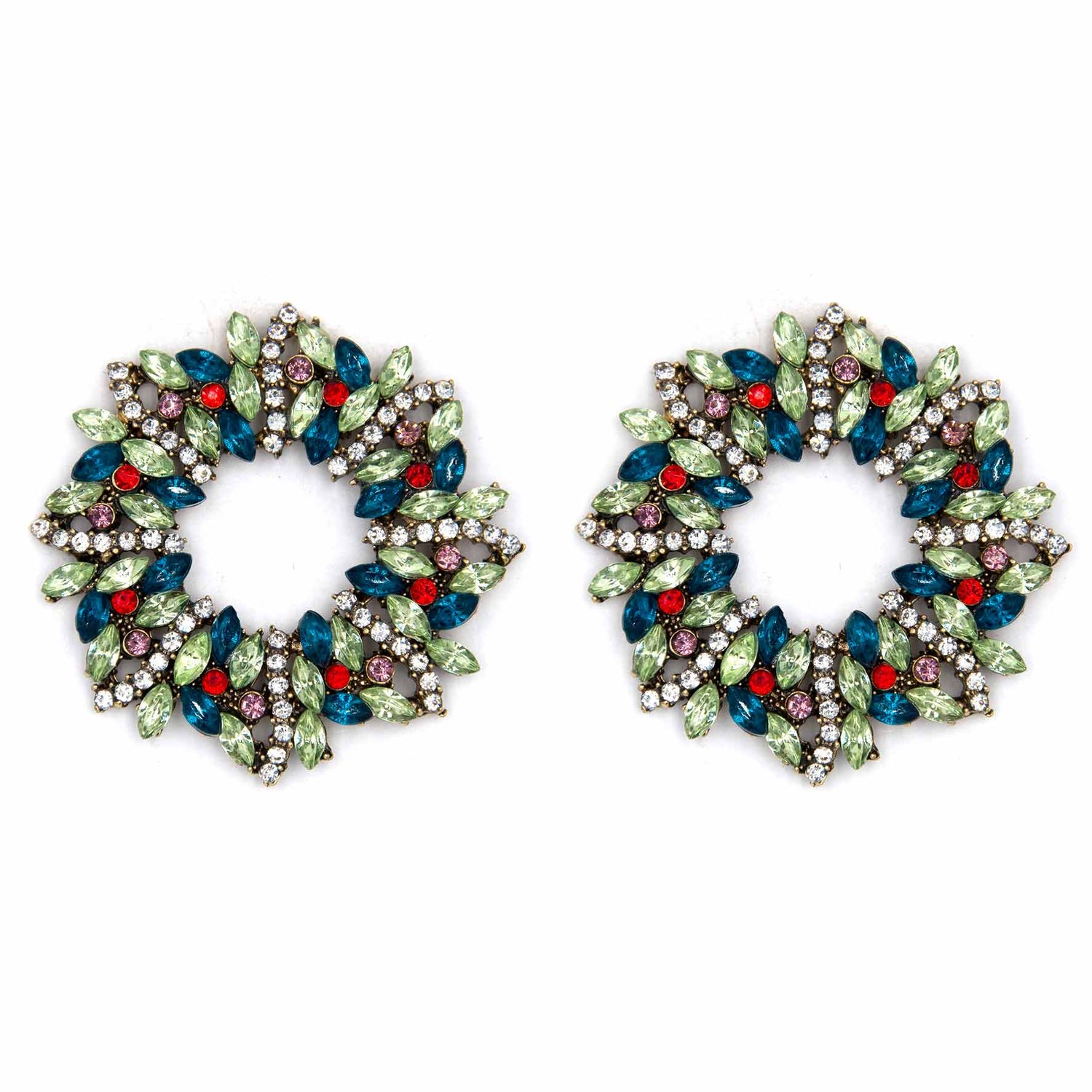 Palestro Milano Orecchini Ghirlanda Natalizia Classic