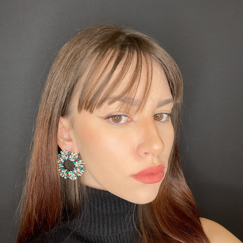 Palestro Milano Orecchini Ghirlanda Natalizia Classic