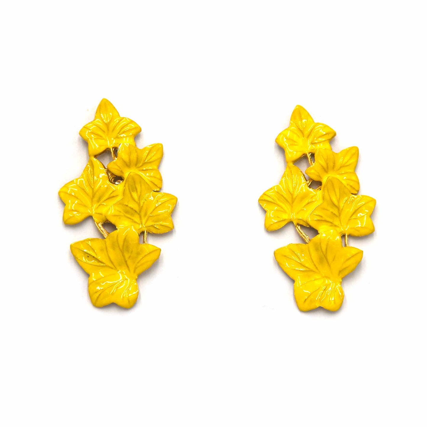 Palestro Milano Orecchini Giallo Edera