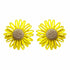 Palestro Milano Orecchini Giallo Margherite colorate in rafia - classic edition