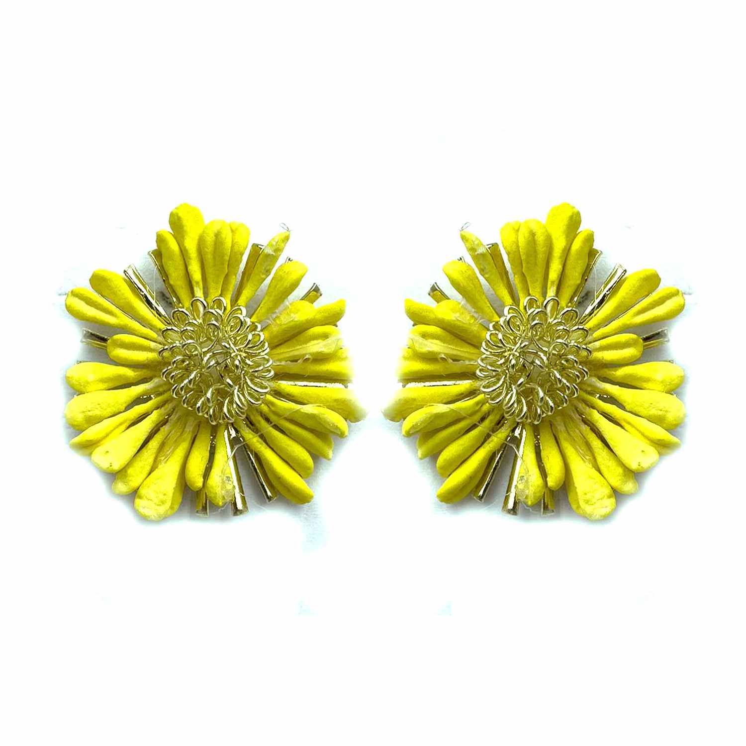 Palestro Milano Orecchini Giallo Margheritine colorate