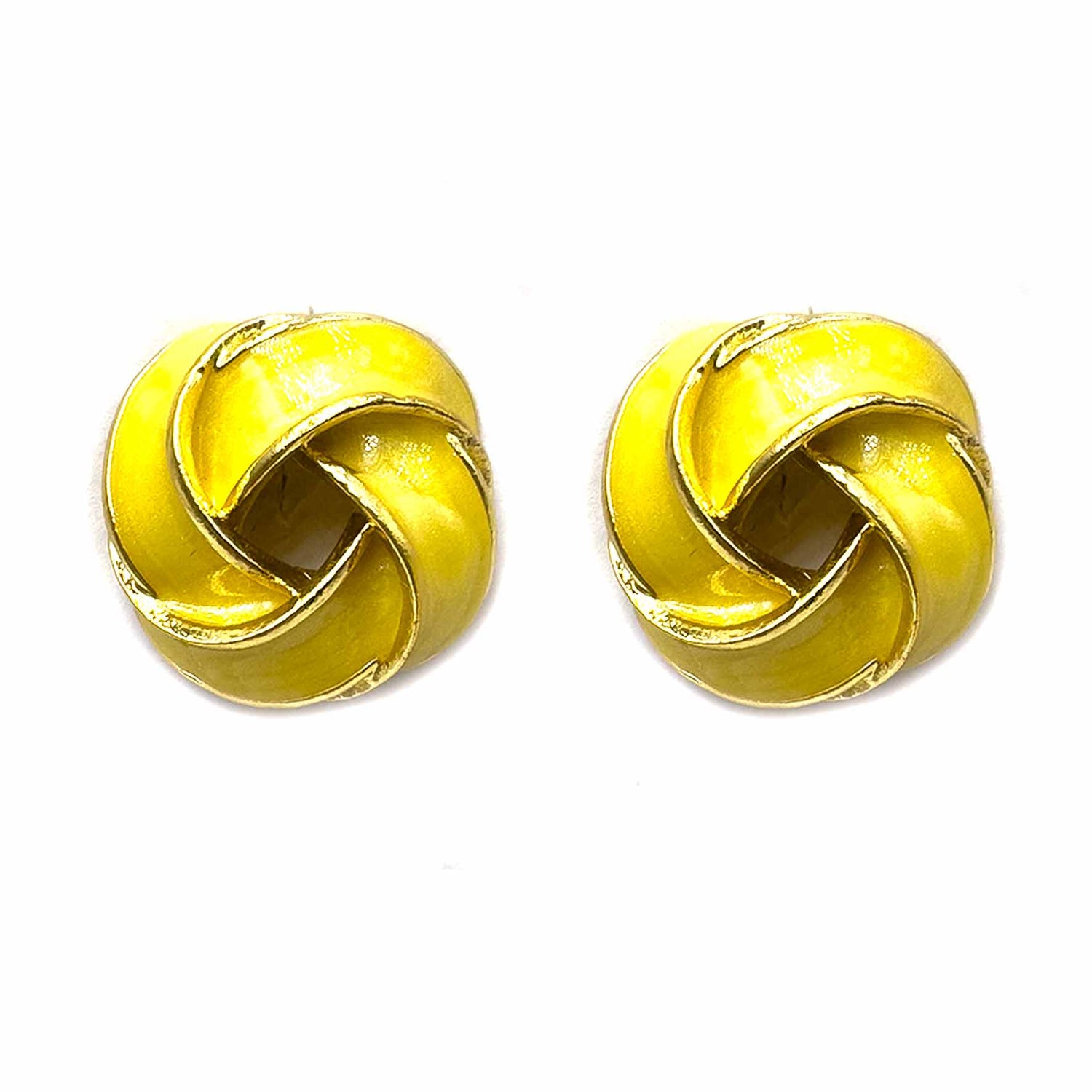 Palestro Milano Orecchini Giallo Nodo colorato