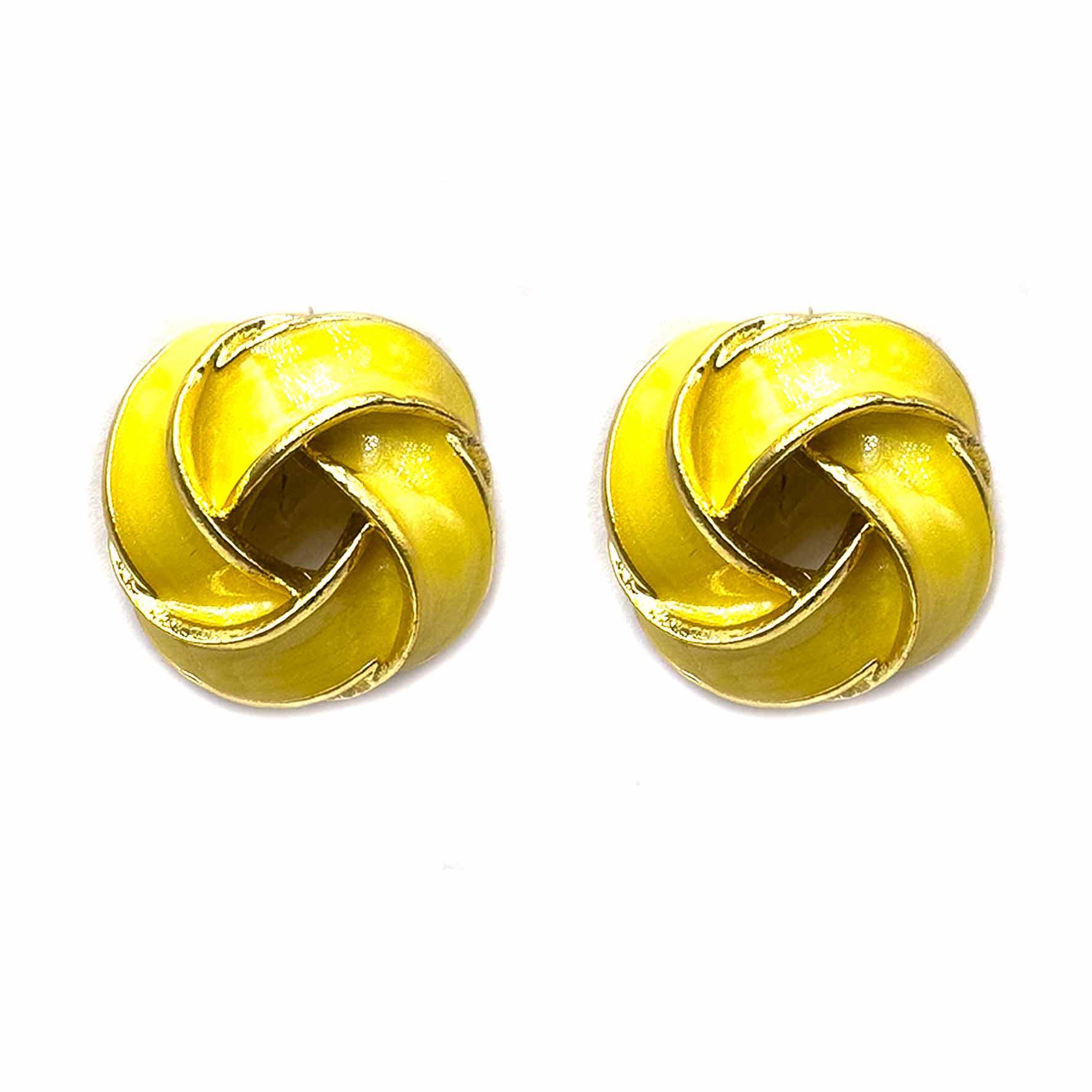 Palestro Milano Orecchini Giallo Nodo colorato