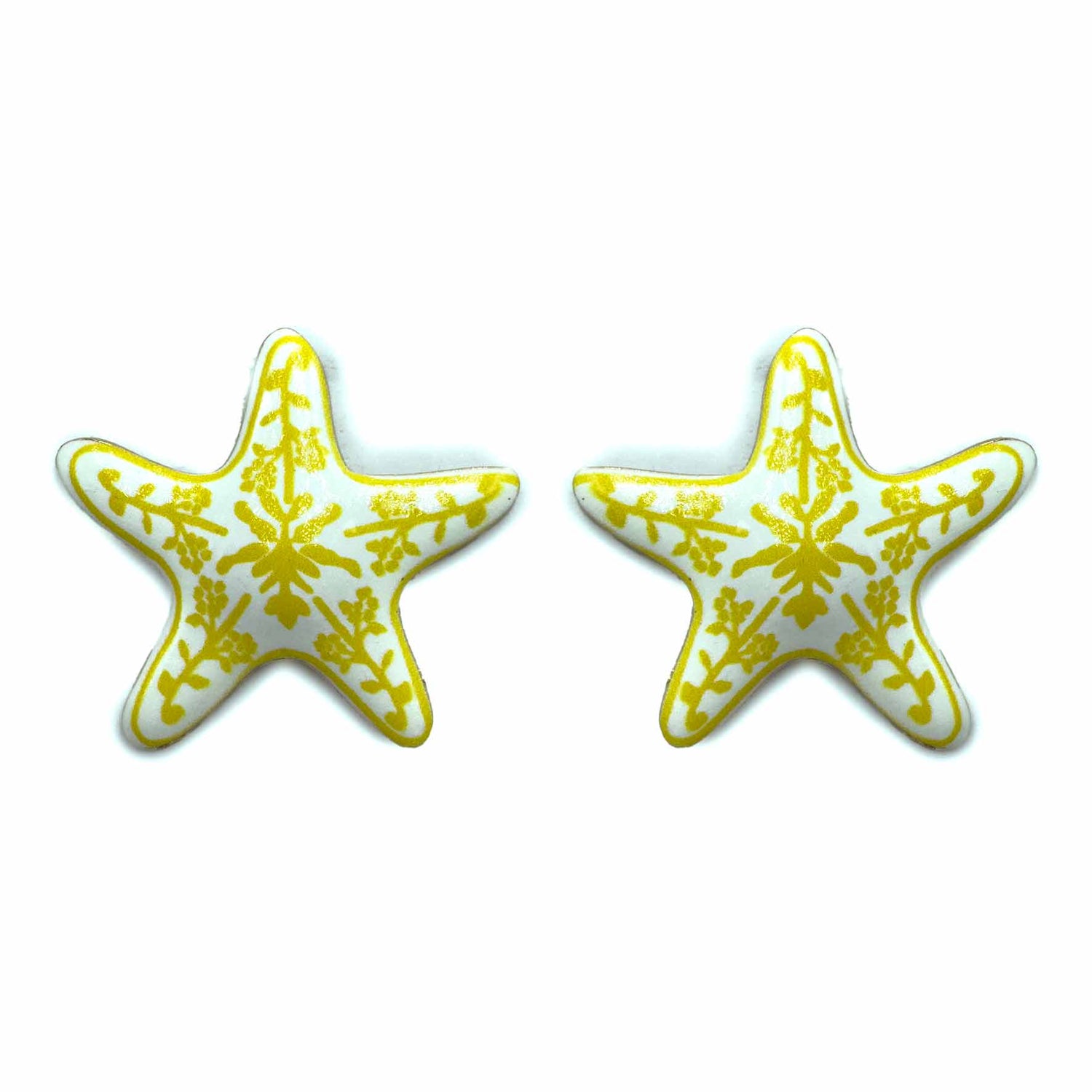 Palestro Milano Orecchini Giallo Stella Marina di Santorini