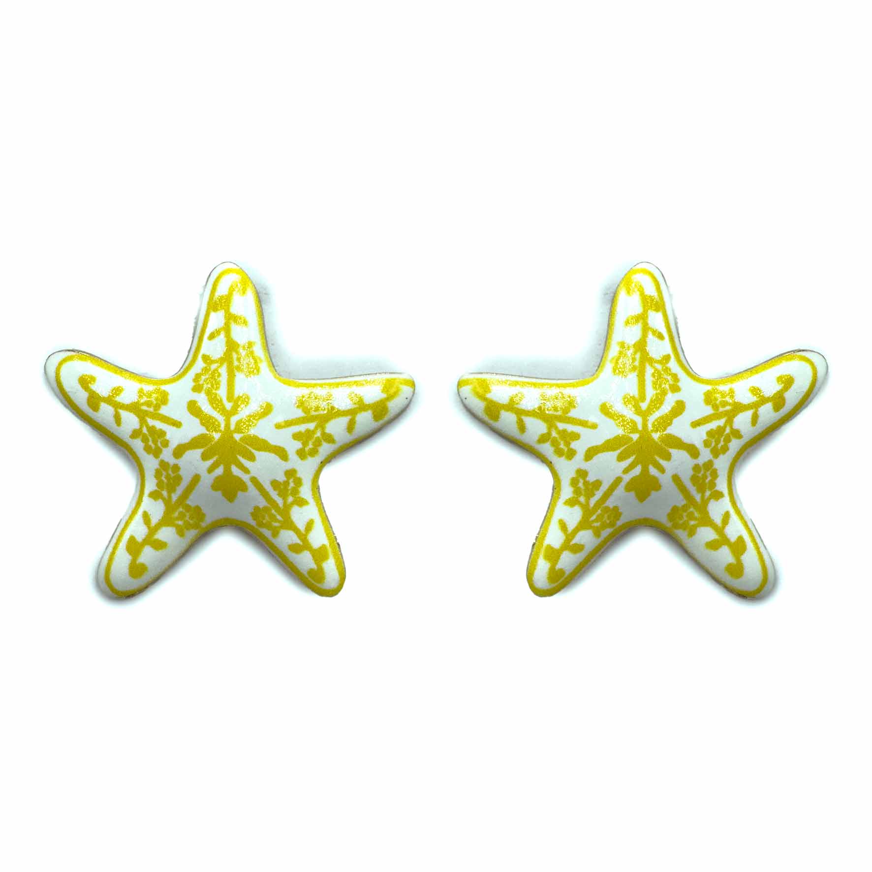 Palestro Milano Orecchini Giallo Stella Marina di Santorini