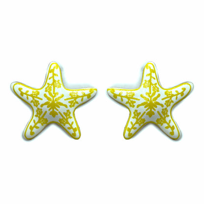 Palestro Milano Orecchini Giallo Stella Marina di Santorini