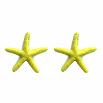 Palestro Milano Orecchini Giallo Stelle marine del Mediterraneo