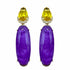 Palestro Milano Orecchini Giallo Violet Lily