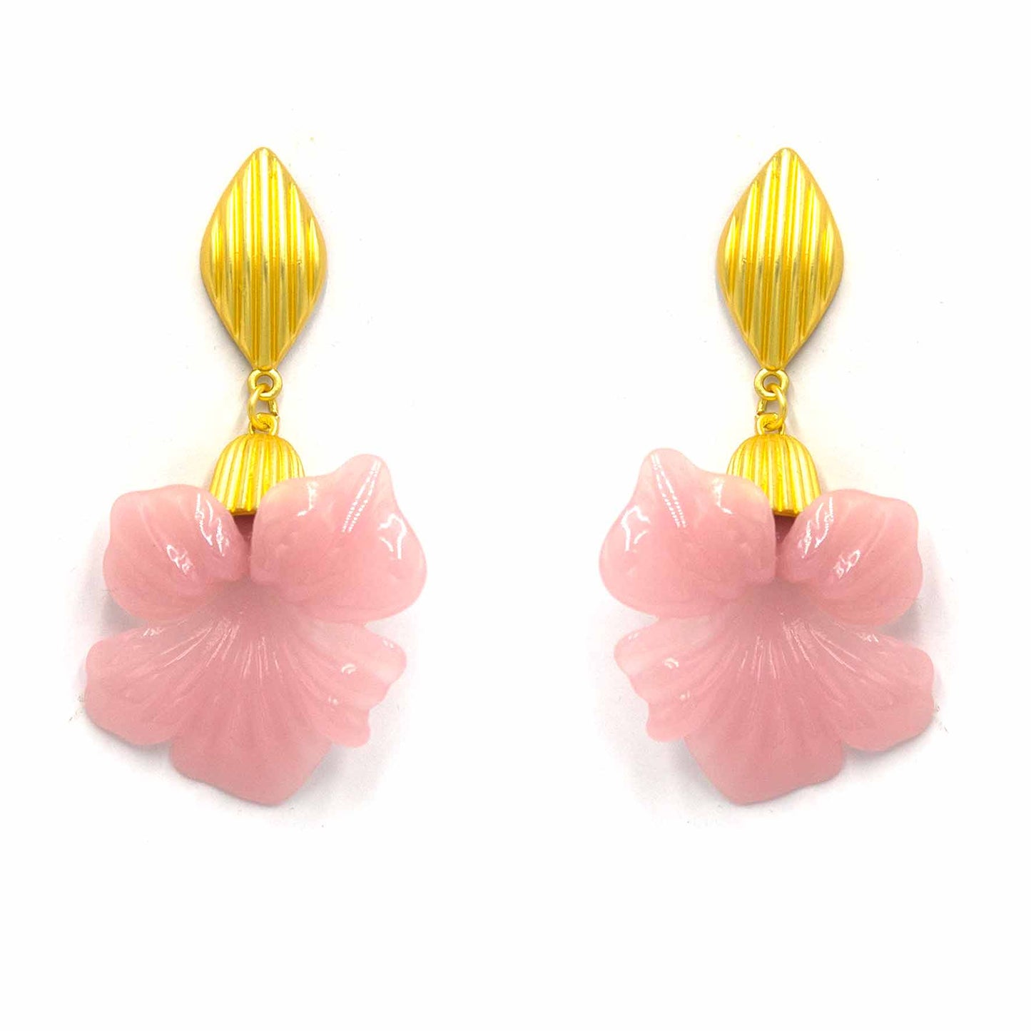 Palestro Milano Orecchini Giglio rosa cipria