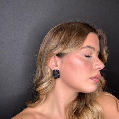 Palestro Milano Orecchini Girasole Rettangolare