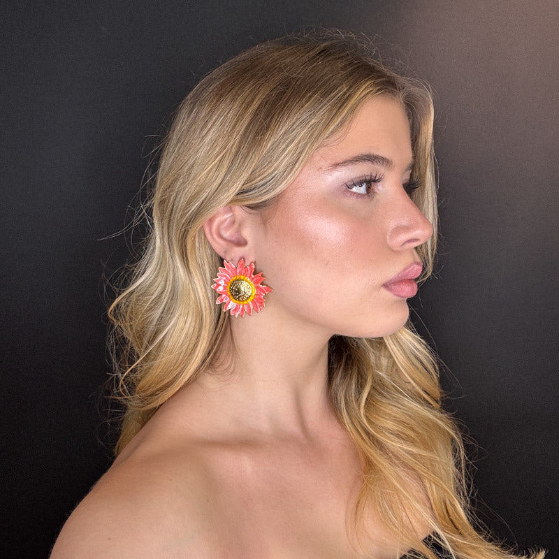 Palestro Milano Orecchini Girasoli Colorati